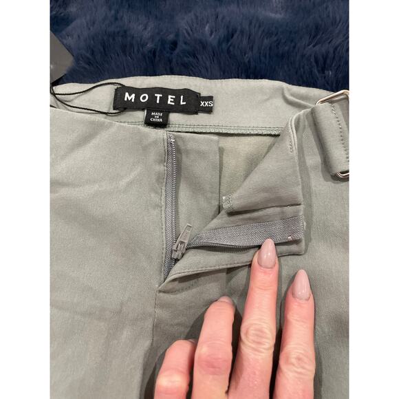 Motel Rocks Jarli Hot Pants XXS | Y2K new w tags Micro Shorts | NWT gray - Picture 3 of 13